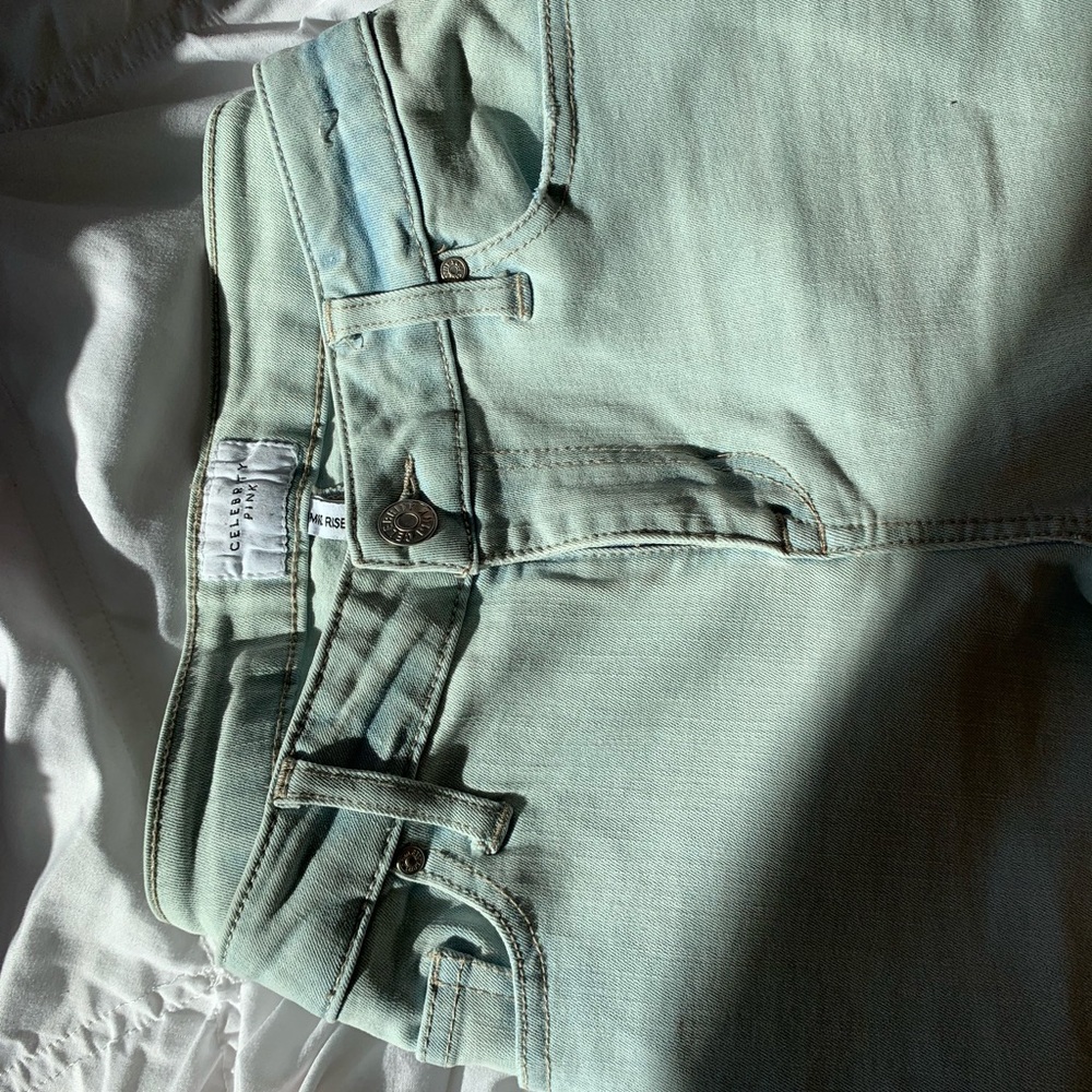 celebrity pink mid rise skinny jeans